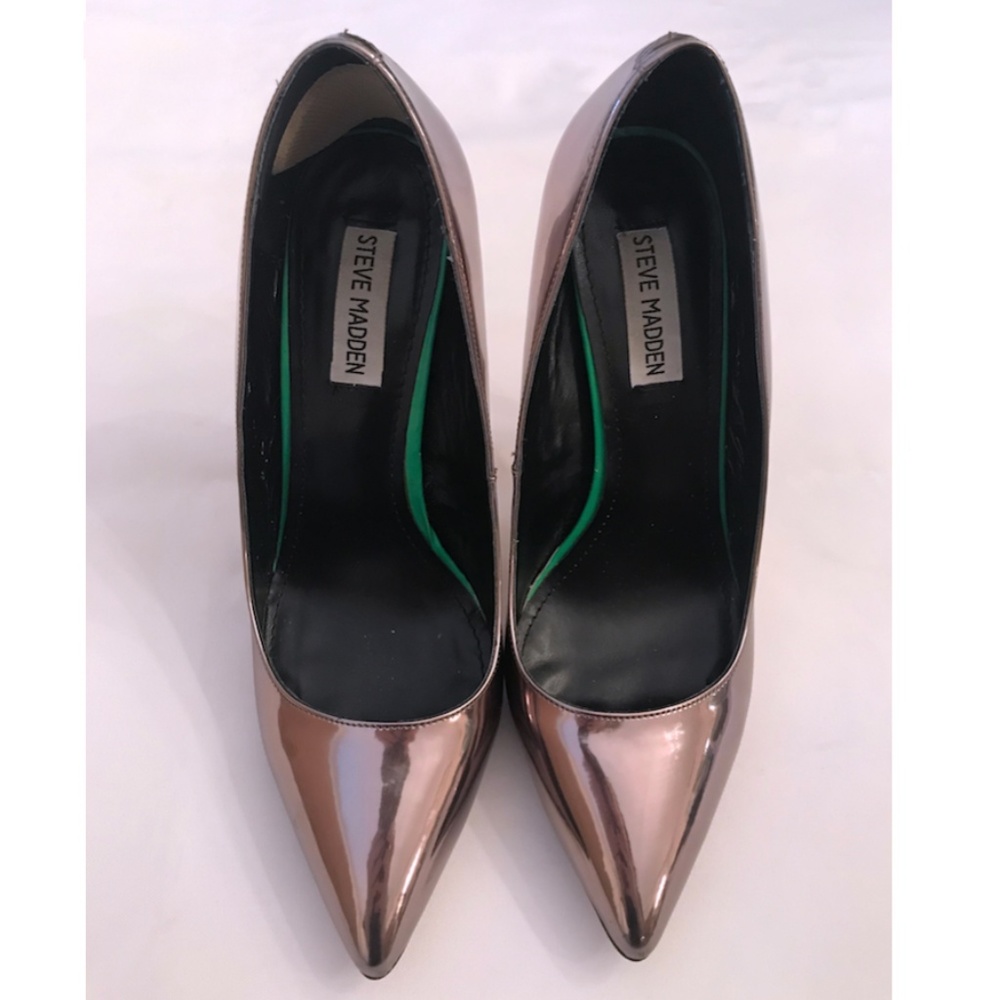 Metallic Pointed Toe Pumps - image 2